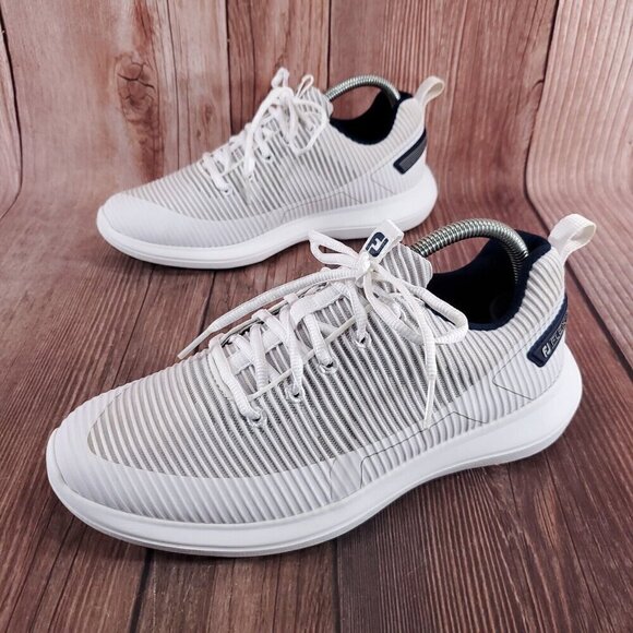 FootJoy Other - FootJoy FJ Flex XP Mens Size 8 M White Gray Spikeless Golf Shoes Sneakers 56250